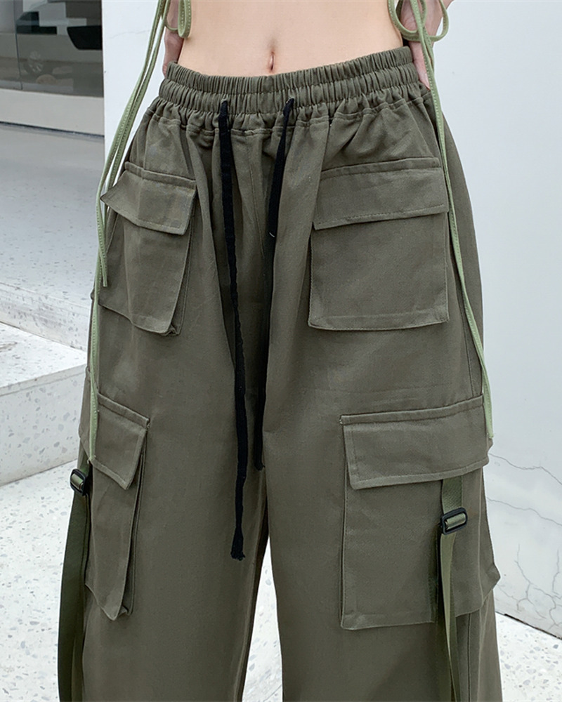 Y2K Grunge Baggy Cargo Pants - 90s Retro Summer Outfit, Y2K Fashion, Gothic Y2K Style