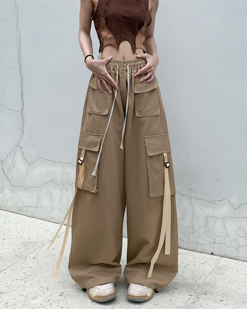 Y2K Grunge Baggy Cargo Pants - 90s Retro Summer Outfit, Y2K Fashion, Gothic Y2K Style