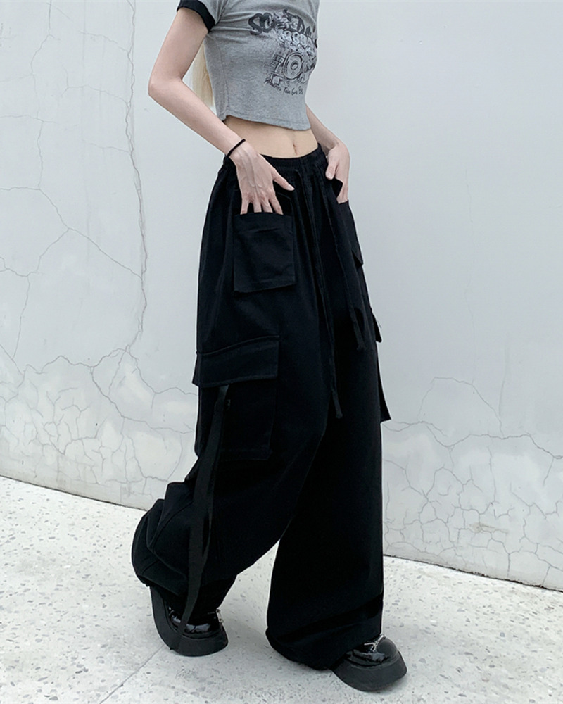 Y2K Grunge Baggy Cargo Pants - 90s Retro Summer Outfit, Y2K Fashion, Gothic Y2K Style