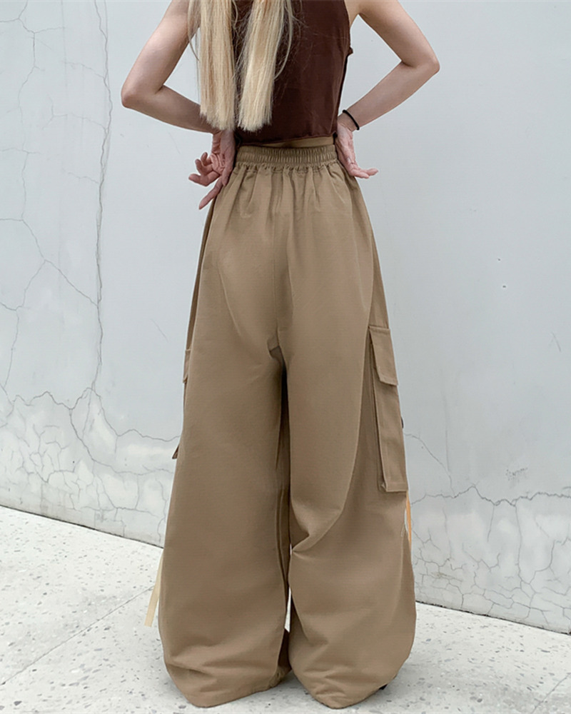Y2K Grunge Baggy Cargo Pants - 90s Retro Summer Outfit, Y2K Fashion, Gothic Y2K Style
