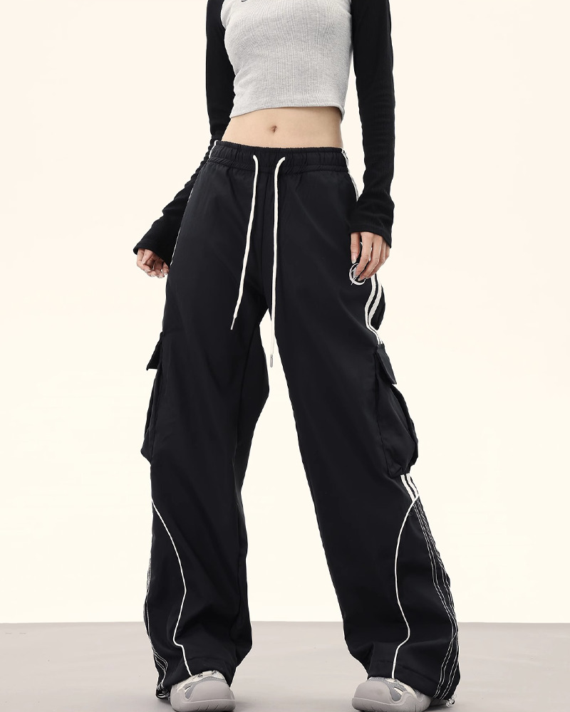 Y2K Grunge Baggy Joggers for Women - 90s Retro Summer Outfits, Y2K Fashion Essentials