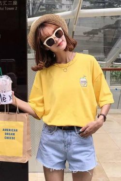 Y2K Grunge Banana Milkshake T-Shirts - Retro 90s Summer Outfits, Baby Tees, and Pastel Goth Styles