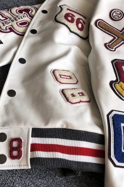 Y2K Grunge Baseball Bomber Jacket - Retro 90s Fashion, Summer Y2K Outfits, Pastel Goth Style
