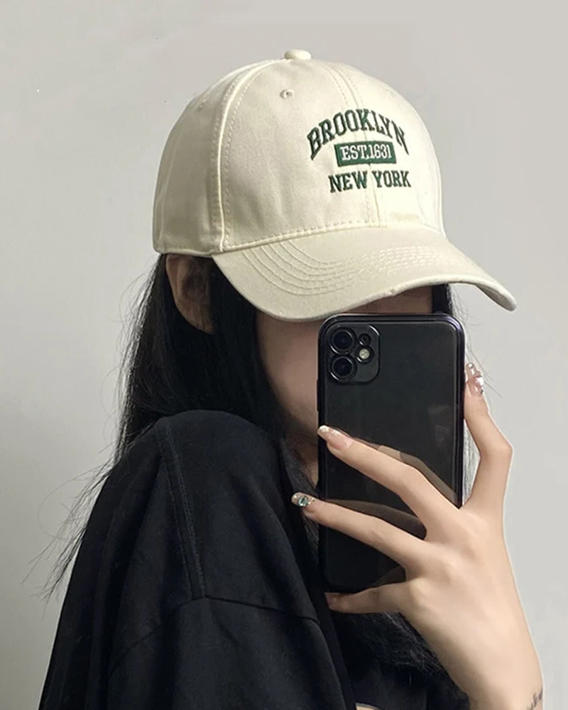 Y2K Grunge Baseball Cap - Retro 90s Fashion, Summer Y2K Outfits, Hip Hop Style
