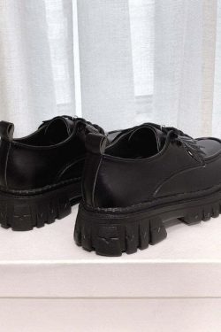 Y2K Grunge Bat Wings Gothic Shoes - Retro 90s Fashion, Y2K Club & Party Outfits