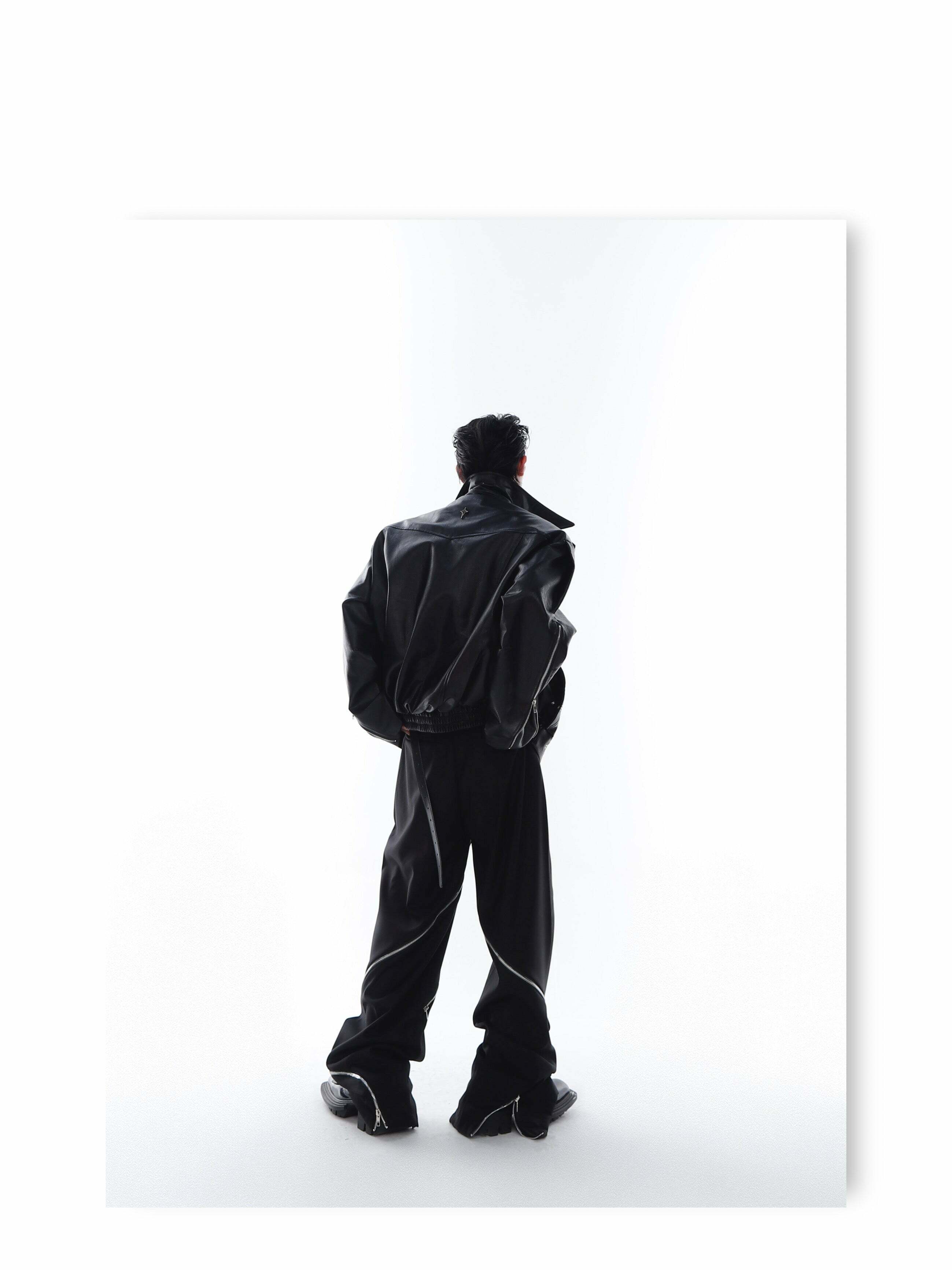 Y2K Grunge Biker Jacket - Retro 90s Fashion, Y2K Summer Outfits, Gothic Y2K Style