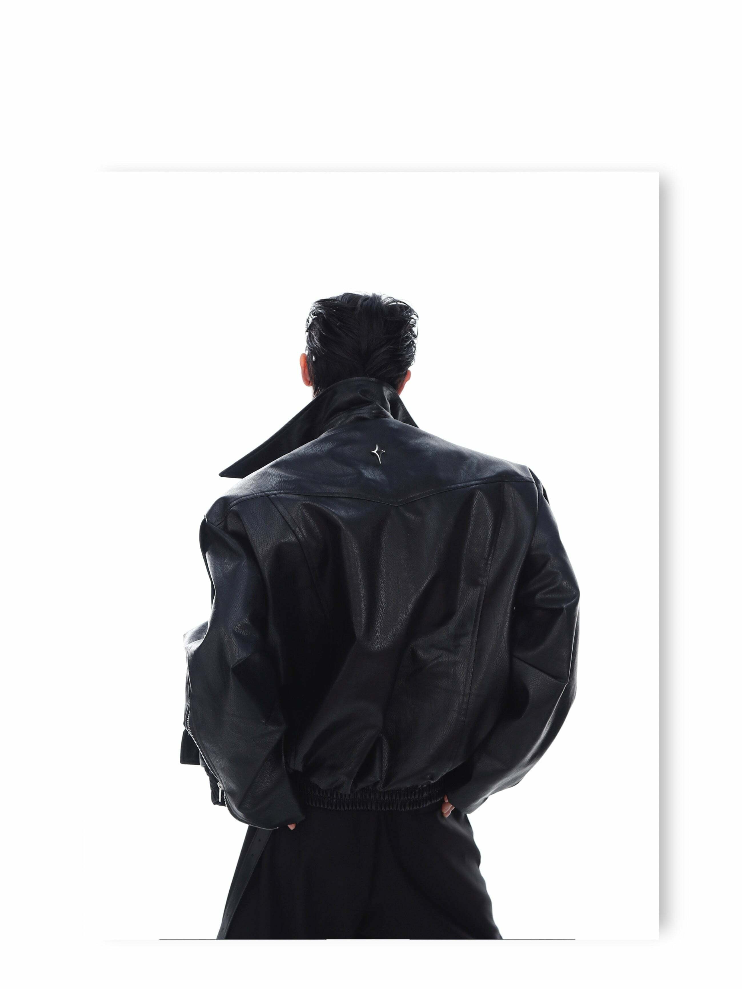 Y2K Grunge Biker Jacket - Retro 90s Fashion, Y2K Summer Outfits, Gothic Y2K Style