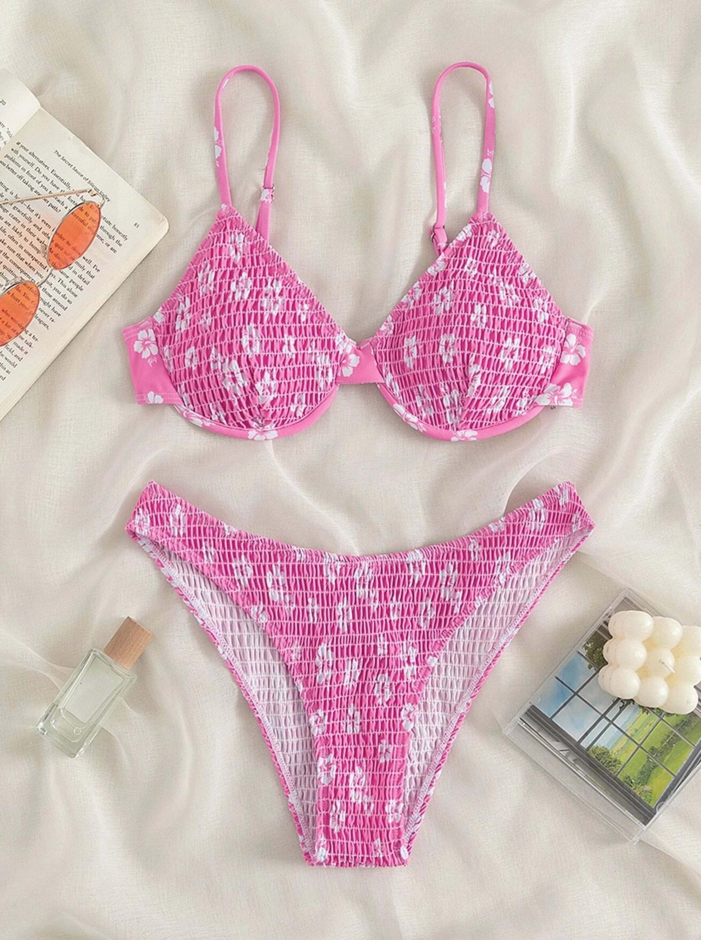 Y2K Grunge Bikini Set - Retro 90s Summer Outfit, Pastel Goth Swimwear, Y2K Beach Fashion