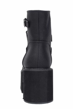 Y2K Grunge Black Goth Punk Platform Ankle Boots - Retro 90s Fashion, Y2K Club & Party Outfits