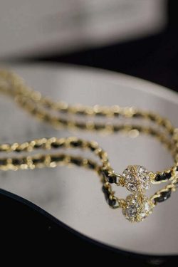Y2K Grunge Black Sterling Silver Zircon Chain Necklace - Retro 90s Fashion & Gothic Style