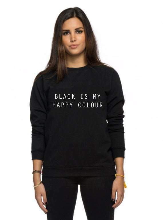 Y2K Grunge Black Sweatshirt - Retro 90s Goth Style, Perfect for Y2K Summer and Party Outfits