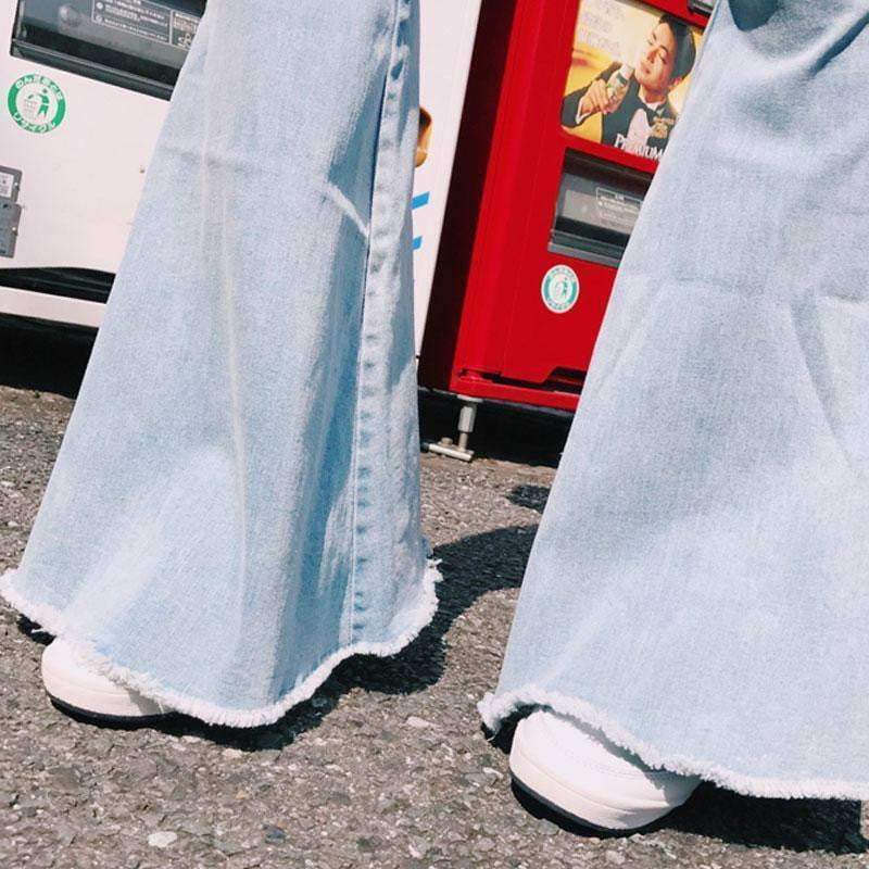 Y2K Grunge Blue Denim Skinny Jeans - Retro 90s Fashion, Summer Y2K Outfits, Y2K Club Style