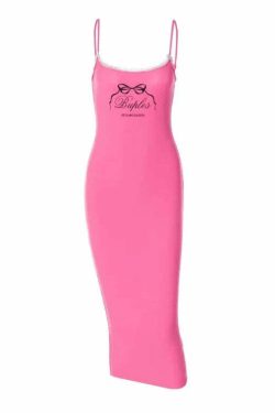 Y2K Grunge Bodycon Maxi Dress - Retro 90s Summer Outfit, Perfect for Y2K Parties and Club Nights