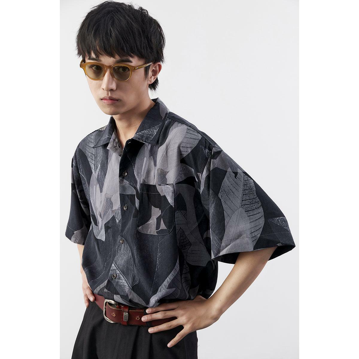 Y2K Grunge Boxy Cut Lotus Shirt - Retro 90s Summer Outfit, Pastel Goth, Y2K Fashion Top