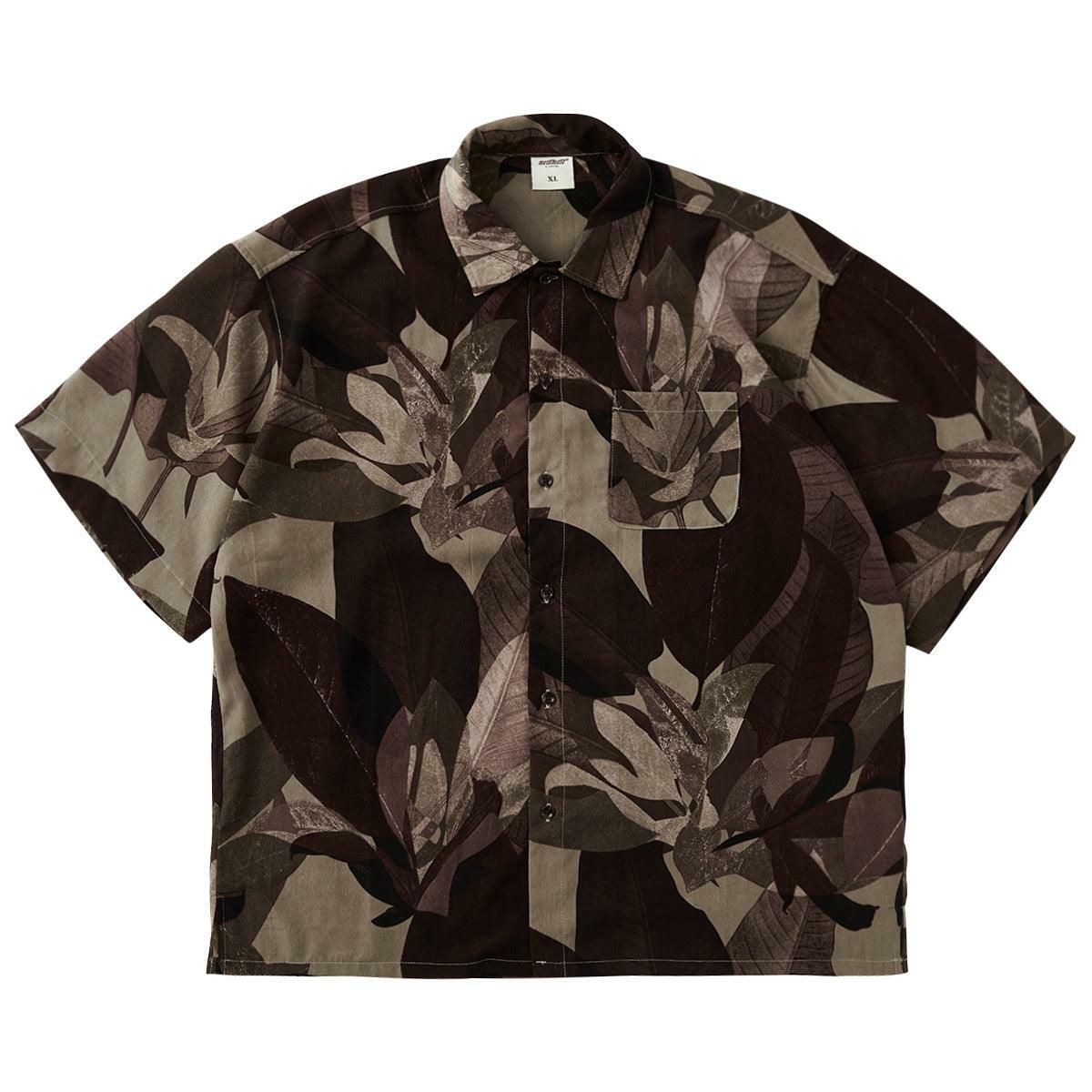 Y2K Grunge Boxy Cut Lotus Shirt - Retro 90s Summer Outfit, Pastel Goth, Y2K Fashion Top