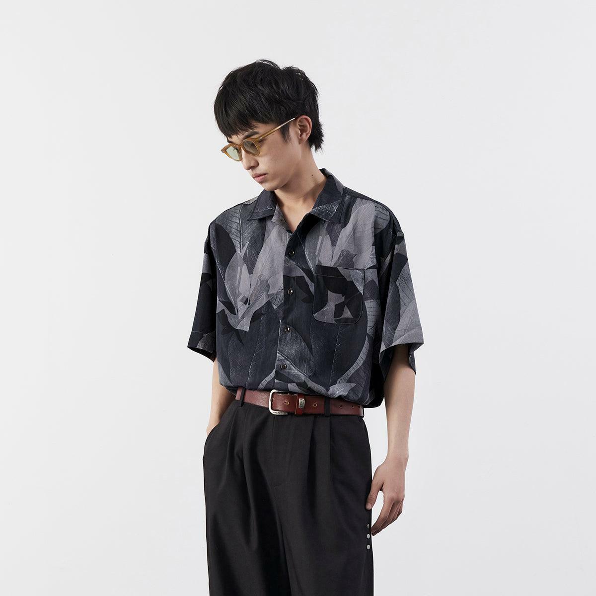 Y2K Grunge Boxy Cut Lotus Shirt - Retro 90s Summer Outfit, Pastel Goth, Y2K Fashion Top