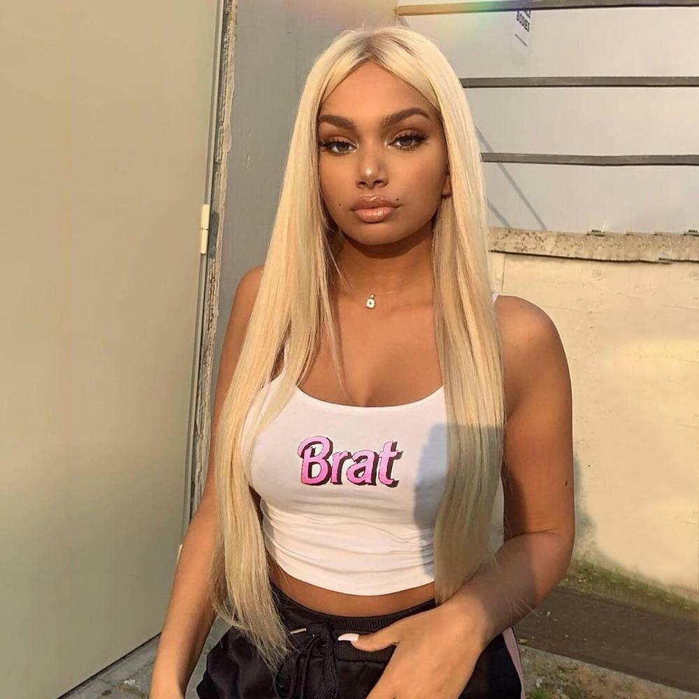 Y2K Grunge Brat Crop Top - 90s Fashion, Retro Summer Outfits, Y2K Club & Party Style