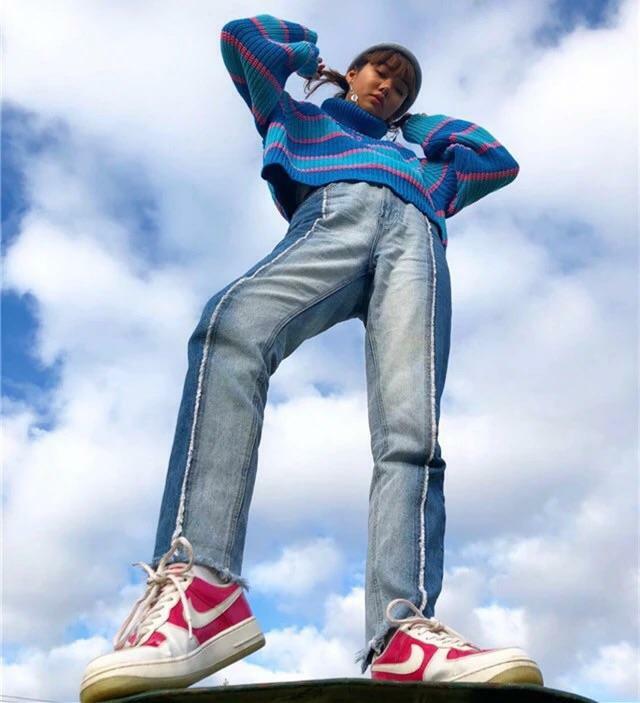 Y2K Grunge Bubblegum Turtleneck Sweatshirt - Retro 90s Fashion, Summer & Party Outfits