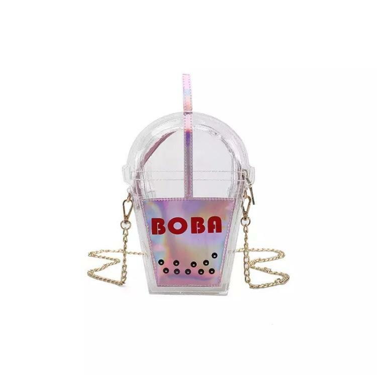 Y2K Grunge Bubbletea Shoulder Bag - Retro 90s Fashion, Pastel Goth, Y2K Club & Party Outfits