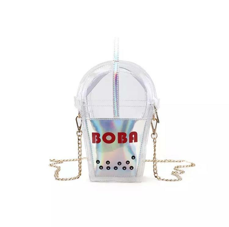 Y2K Grunge Bubbletea Shoulder Bag - Retro 90s Fashion, Pastel Goth, Y2K Club & Party Outfits