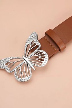 Y2K Grunge Butterfly Belt - Retro 90s Fashion, Pastel Goth, Y2K Club & Party Outfits