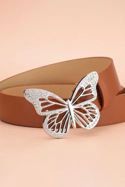 Y2K Grunge Butterfly Belt - Retro 90s Fashion, Pastel Goth, Y2K Club & Party Outfits
