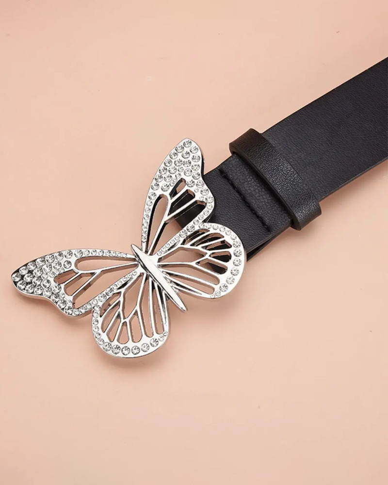 Y2K Grunge Butterfly Belt - Retro 90s Fashion, Pastel Goth, Y2K Club & Party Outfits