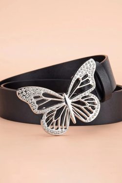 Y2K Grunge Butterfly Belt - Retro 90s Fashion, Pastel Goth, Y2K Club & Party Outfits