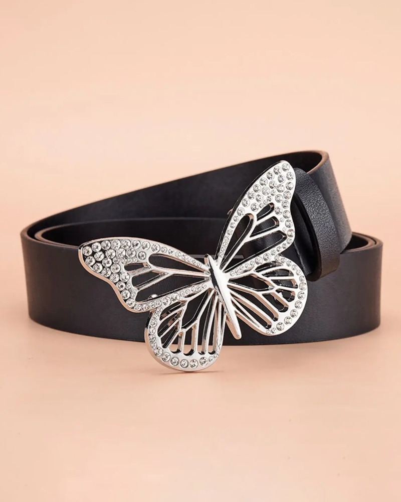 Y2K Grunge Butterfly Belt - Retro 90s Fashion, Pastel Goth, Y2K Club & Party Outfits