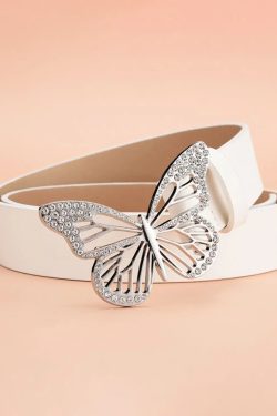 Y2K Grunge Butterfly Belt - Retro 90s Fashion, Pastel Goth, Y2K Club & Party Outfits