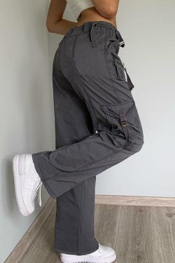 Y2K Grunge Cali Cargo Pants - Retro 90s Fashion, Summer Y2K Outfits, Gothic Y2K Style