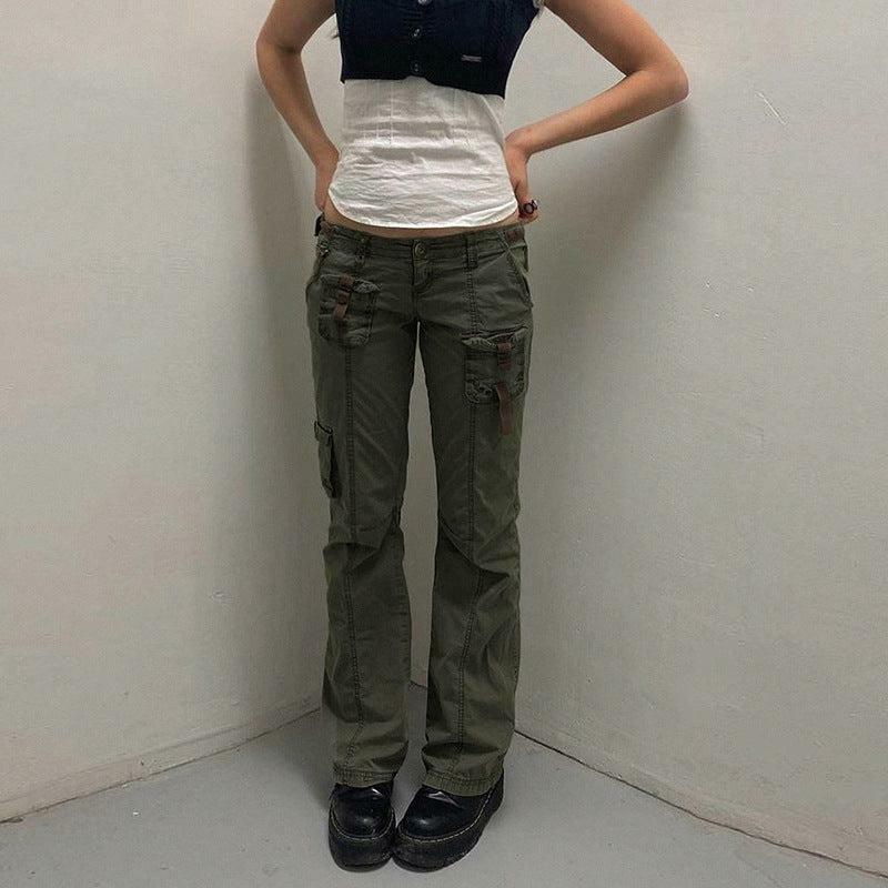 Y2K Grunge Cali Cargo Pants - Retro 90s Fashion, Summer Y2K Outfits, Gothic Y2K Style
