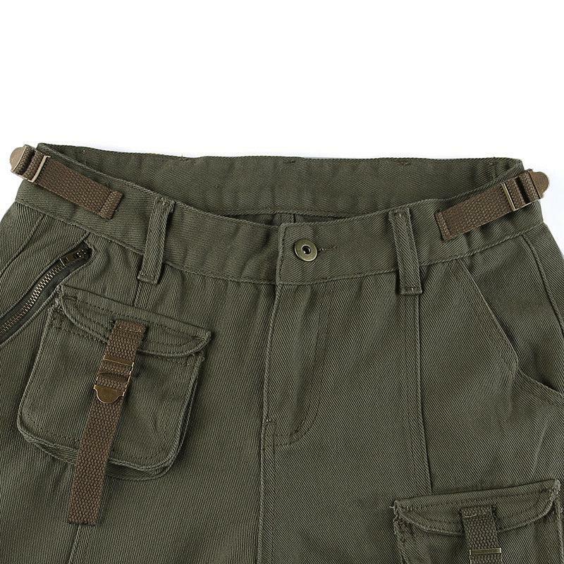 Y2K Grunge Cali Cargo Pants - Retro 90s Fashion, Summer Y2K Outfits, Gothic Y2K Style