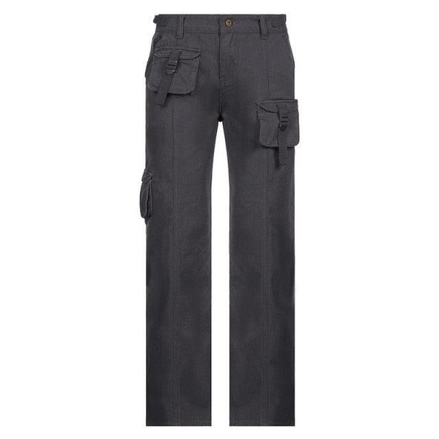 Y2K Grunge Cali Cargo Pants - Retro 90s Fashion, Summer Y2K Outfits, Gothic Y2K Style
