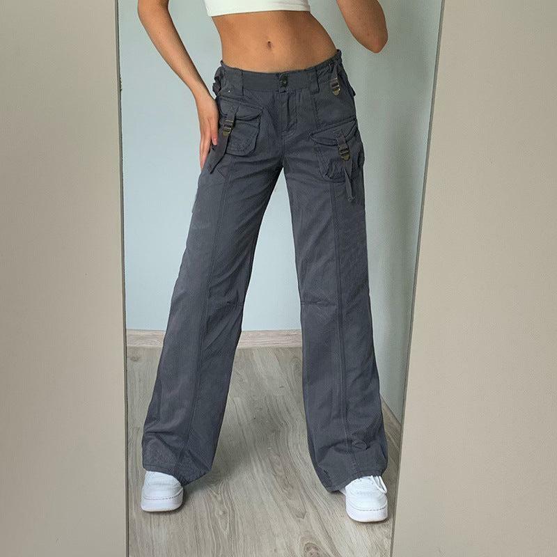 Y2K Grunge Cali Cargo Pants - Retro 90s Fashion, Summer Y2K Outfits, Gothic Y2K Style