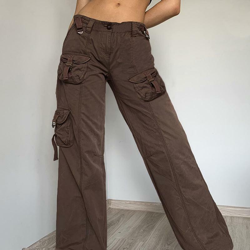 Y2K Grunge Cali Cargo Pants - Retro 90s Fashion, Summer Y2K Outfits, Gothic Y2K Style