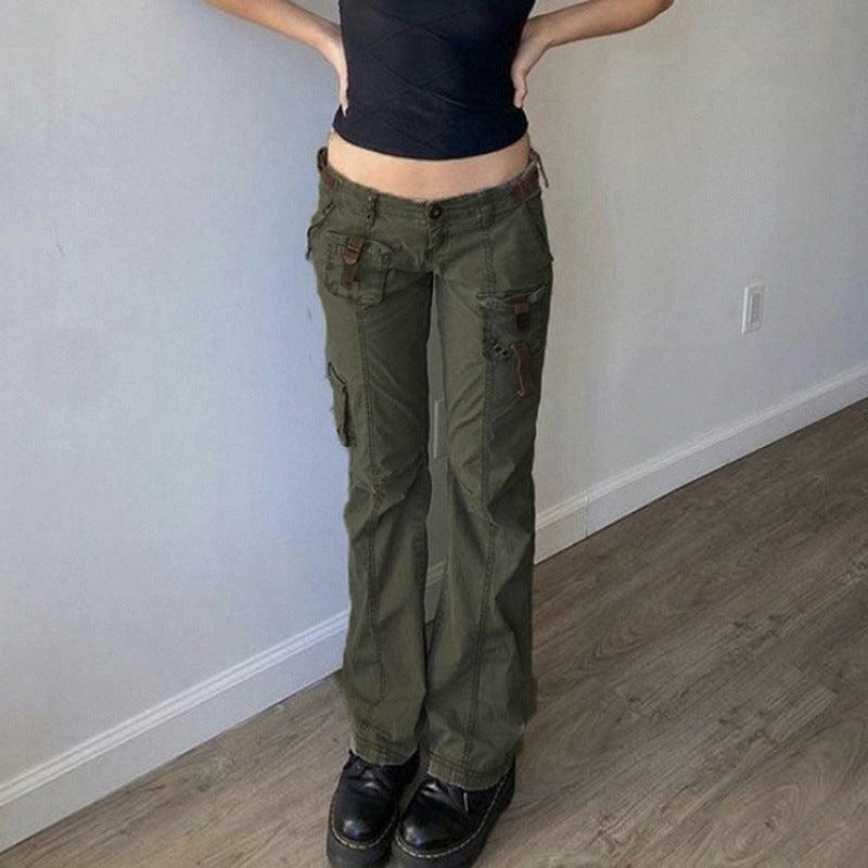 Y2K Grunge Cali Cargo Pants - Retro 90s Fashion, Summer Y2K Outfits, Gothic Y2K Style