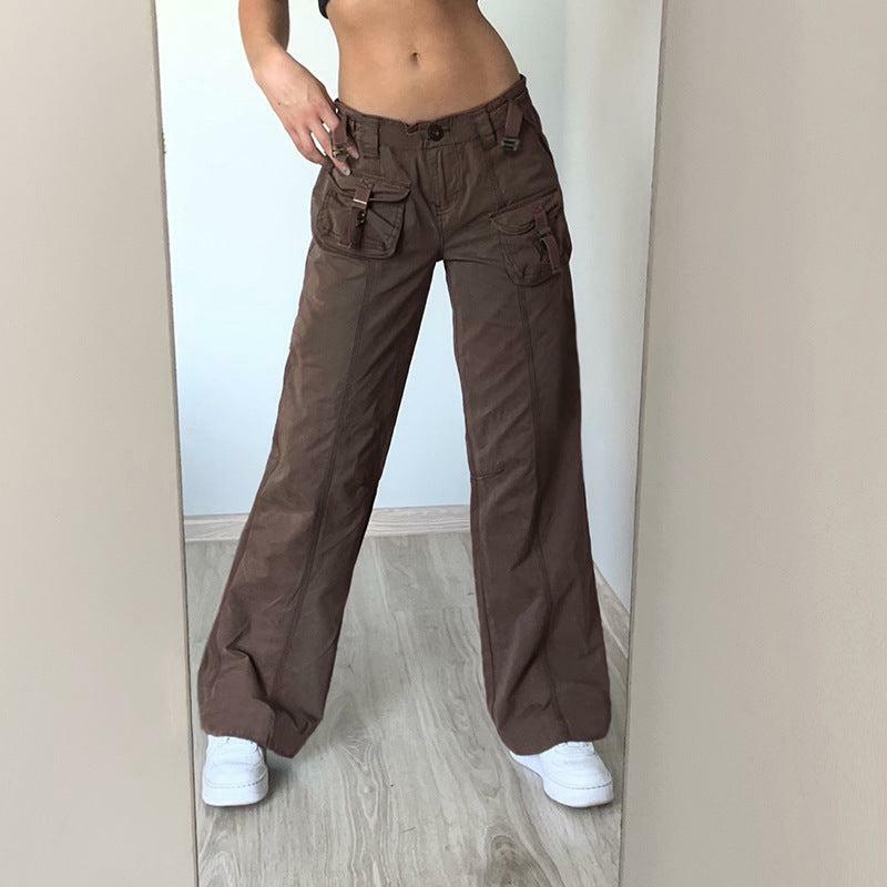 Y2K Grunge Cali Cargo Pants - Retro 90s Fashion, Summer Y2K Outfits, Gothic Y2K Style