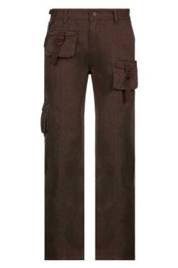 Y2K Grunge Cali Cargo Pants - Retro 90s Fashion, Summer Y2K Outfits, Gothic Y2K Style