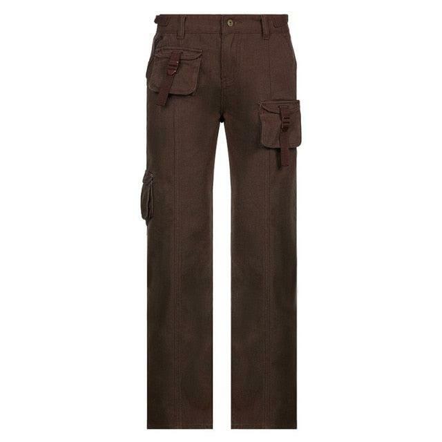 Y2K Grunge Cali Cargo Pants - Retro 90s Fashion, Summer Y2K Outfits, Gothic Y2K Style