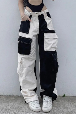 Y2K Grunge Cargo Corduroy Pants - Retro 90s Fashion, Summer Outfits, and Hip Hop Style