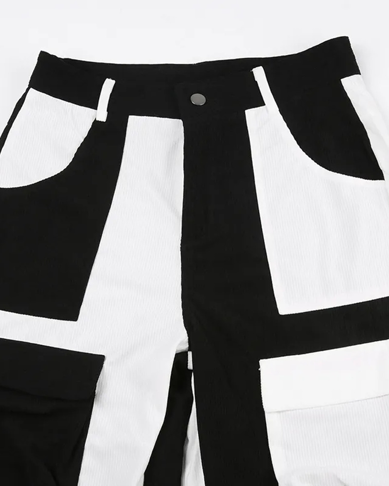 Y2K Grunge Cargo Corduroy Pants - Retro 90s Fashion, Summer Outfits, and Hip Hop Style