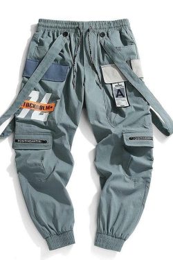 Y2K Grunge Cargo Pants - 90s Retro Style, Summer Y2K Outfits, Goth Y2K Fashion