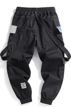 Y2K Grunge Cargo Pants - 90s Retro Style, Summer Y2K Outfits, Goth Y2K Fashion