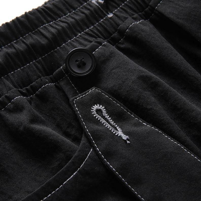 Y2K Grunge Cargo Pants - Retro 90s Fashion, Summer Y2K Outfits, Goth Y2K Style