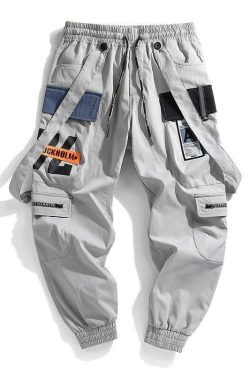 Y2K Grunge Cargo Pants - Retro 90s Fashion, Summer Y2K Outfits, Goth Y2K Style