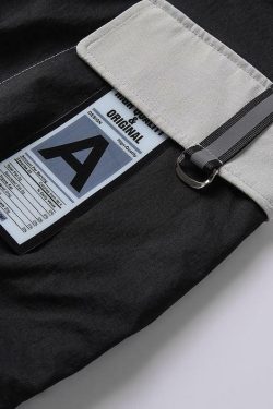 Y2K Grunge Cargo Pants - Retro 90s Fashion, Summer Y2K Outfits, Goth Y2K Style