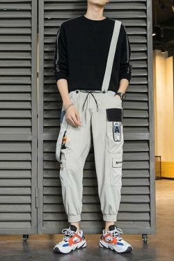 Y2K Grunge Cargo Pants - Retro 90s Fashion, Summer Y2K Outfits, Goth Y2K Style