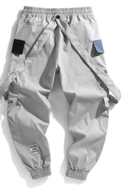 Y2K Grunge Cargo Pants - Retro 90s Fashion, Summer Y2K Outfits, Goth Y2K Style