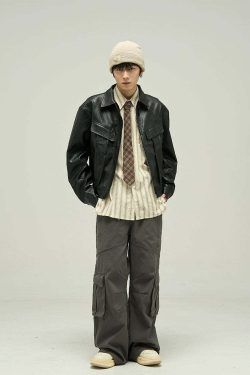 Y2K Grunge Cargo Pants - Retro 90s Fashion, Summer Y2K Outfits, Gothic Y2K Style